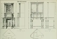 An illustration from Furniture for to-day and to-morrow, with details, scale drawings, and pen and ink sketches (1900)