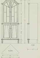 An illustration from Furniture for to-day and to-morrow, with details, scale drawings, and pen and ink sketches (1900)