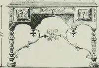 An illustration from Furniture for to-day and to-morrow, with details, scale drawings, and pen and ink sketches (1900)