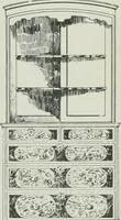 An illustration from Furniture for to-day and to-morrow, with details, scale drawings, and pen and ink sketches (1900)