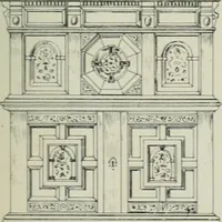 An illustration from Furniture for to-day and to-morrow, with details, scale drawings, and pen and ink sketches (1900)