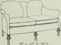 An illustration from Furniture for to-day and to-morrow, with details, scale drawings, and pen and ink sketches (1900)
