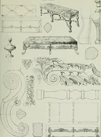 An illustration from Furniture for to-day and to-morrow, with details, scale drawings, and pen and ink sketches (1900)