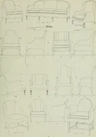 An illustration from Furniture for to-day and to-morrow, with details, scale drawings, and pen and ink sketches (1900)