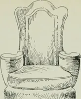 An illustration from Furniture for to-day and to-morrow, with details, scale drawings, and pen and ink sketches (1900)