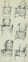 An illustration from Furniture for to-day and to-morrow, with details, scale drawings, and pen and ink sketches (1900)