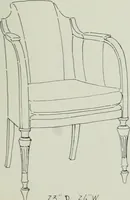 An illustration from Furniture for to-day and to-morrow, with details, scale drawings, and pen and ink sketches (1900)