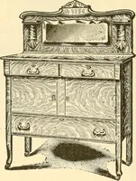An illustration from Furniture including everything for the home, office and hotel. (1908)
