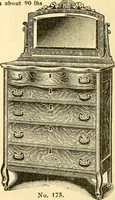 An illustration from Furniture including everything for the home, office and hotel. (1908)