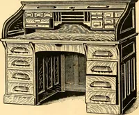 An illustration from Furniture including everything for the home, office and hotel. (1908)
