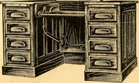 An illustration from Furniture including everything for the home, office and hotel. (1908)