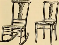 An illustration from Furniture including everything for the home, office and hotel. (1908)