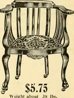 An illustration from Furniture including everything for the home, office and hotel. (1908)