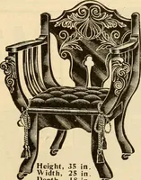An illustration from Furniture including everything for the home, office and hotel. (1908)