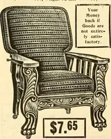 An illustration from Furniture including everything for the home, office and hotel. (1908)