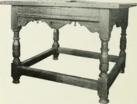 An illustration from Furniture of the olden time (1902)