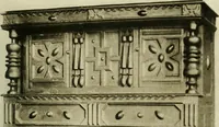 An illustration from Furniture of the Pilgrim century, 1620-1720, including colonial utensils and hardware (1910)