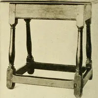 An illustration from Furniture of the Pilgrim century, 1620-1720, including colonial utensils and hardware (1910)