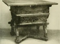 An illustration from Furniture of the Pilgrim century, 1620-1720, including colonial utensils and hardware (1910)