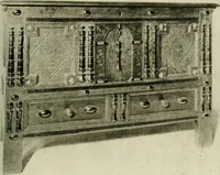 An illustration from Furniture of the Pilgrim century, 1620-1720, including colonial utensils and hardware (1910)