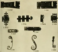 An illustration from Furniture of the Pilgrim century, 1620-1720, including colonial utensils and hardware (1910)