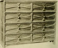 An illustration from Furniture of the Pilgrim century, 1620-1720, including colonial utensils and hardware (1910)