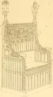 An illustration from Furniture with candelabra and interior decoration (1838)