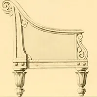 An illustration from Furniture with candelabra and interior decoration (1838)