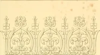 An illustration from Furniture with candelabra and interior decoration (1838)