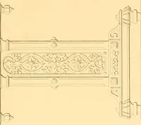An illustration from Furniture with candelabra and interior decoration (1838)