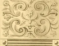 An illustration from Furniture with candelabra and interior decoration (1838)