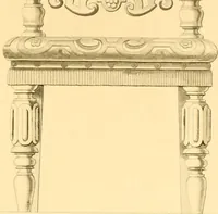 An illustration from Furniture with candelabra and interior decoration (1838)