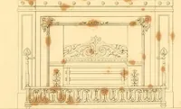 An illustration from Furniture with candelabra and interior decoration (1838)