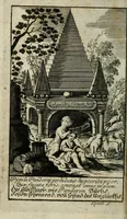 An illustration from Futer über die Mirantische Maul-Trummel Oder Begriff In welchem der jetzigen Welt thorechtes/ von ihr aber gar schön vermeintes Beginnen in Lateinisch und Teutsche Elegien/ samt schönen Sinnbildern/ und neuen Melodeyen ... an den Tag gegeben wird (1699)