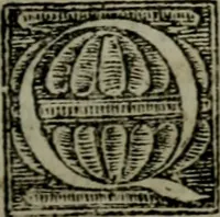 An illustration from Fvndamentvm firvm, cvi tvto fidelis qvivis inniti potest, hoc praesertim difficili seculo, quo dissidijs doctorumq́; auduersarijs scriptis omnia conturbata sunt, positum ad institutionem & consolationem simplicium, per Heinrychum Bullingerum Tigurinae ecclesiae ministrum. In hoc libro respondetur etiam breuiter & simpliciter libro D. Ioannis Brentii, nuper contra D. Petrum Martyrem & Heinrychum Bullingerum, De Maiestate Domini nostri Iesu Christi ad dexterm Dei Patris, edito.. (1563)