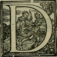 An illustration from Orazione fvnerale di m. Benedetto Varchi : fatta, e recitata da lui pubblicamente nell'essequie di Michelagnolo Bvonarroti in Firenze, nella chiesa di San Lorenzo .. (1564)