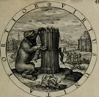 An illustration from Gabrielis Rollenhagii Selectorum emblematum centuria secunda (1613)