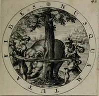 An illustration from Gabrielis Rollenhagii Selectorum emblematum centuria secunda (1613)