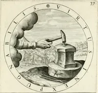 An illustration from Gabrielis Rollenhagii Selectorum emblematum centuria secunda (1613)
