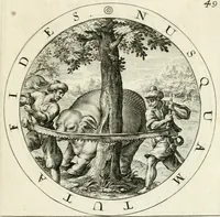 An illustration from Gabrielis Rollenhagii Selectorum emblematum centuria secunda (1613)