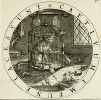 An illustration from Gabrielis Rollenhagii Selectorum emblematum centuria secunda (1613)