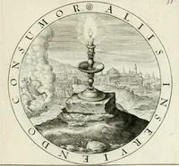 An illustration from Gabrielis Rollenhagii Selectorum emblematum centuria secunda (1613)