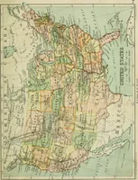 An illustration from Gage's new primer of map geography : for pupils preparing for promotion examinations, pupils preparing for entrance examinations, pupils preparing for junior and senior leaving examinations, students preparing for teachers' certificates, and all official examinations (1892)