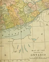 An illustration from Gage's new primer of map geography : for pupils preparing for promotion examinations, pupils preparing for entrance examinations, pupils preparing for junior and senior leaving examinations, students preparing for teachers' certificates, and all official examinations (1892)
