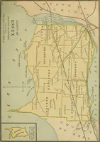 An illustration from Gage's new primer of map geography : for pupils preparing for promotion examinations, pupils preparing for entrance examinations, pupils preparing for junior and senior leaving examinations, students preparing for teachers' certificates, and all official examinations (1892)