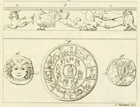 Picture 11 of 36 from Galerie mythologique : recueil de monuments pour servir à l'étude de la mythologie, de l'histoire de l'art, de l'antiquité figurée, et du langage allégorique des anciens : avec 190 planches gravées au trait, contenant près de 800 monuments antiques, tels que statues, bas-reliefs, pierres gravées, médailles, freques et peintures de vases, dont plus de 50 sont inédits (1811), leaf 285