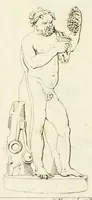 Picture 22 of 36 from Galerie mythologique : recueil de monuments pour servir à l'étude de la mythologie, de l'histoire de l'art, de l'antiquité figurée, et du langage allégorique des anciens : avec 190 planches gravées au trait, contenant près de 800 monuments antiques, tels que statues, bas-reliefs, pierres gravées, médailles, freques et peintures de vases, dont plus de 50 sont inédits (1811), leaf 345