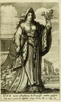 Picture 23 of 29 from Gallerye der uitmuntende vrouwen : of der zelver deugden en ondeugden, in byschriften en sneldichten, vertoond, met verklaaringen konstplaaten verrijkt (1690), leaf 157