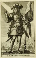 Picture 7 of 29 from Gallerye der uitmuntende vrouwen : of der zelver deugden en ondeugden, in byschriften en sneldichten, vertoond, met verklaaringen konstplaaten verrijkt (1690), leaf 39