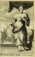 Picture 9 of 29 from Gallerye der uitmuntende vrouwen : of der zelver deugden en ondeugden, in byschriften en sneldichten, vertoond, met verklaaringen konstplaaten verrijkt (1690), leaf 57